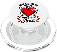 Amigos no Hermana de Nacimiento Pero Somos Gemelos de corazón Besties PopSockets PopGrip para MagSafe