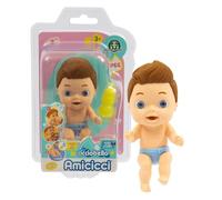 Amigos Pipí, Muñecas Pequeñas Interactivas con Función Pipi y Pañal Desmontable, Juegos Niños 3 Años, Expresiones Buffas y Simpáticas, 5 Modelos Coleccionables, Cicciolucas