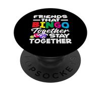 Amigos Que Bingo Juntos Quedan Jugador De Bingo PopSockets PopGrip Adhesivo