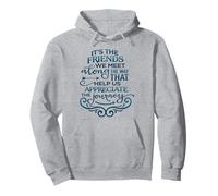 Amigos Que conocemos a lo Largo del Camino Cita de Viaje Sudadera con Capucha