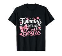 Amigos Twinning with My Bestie Twin Matching Twins Friends Camiseta