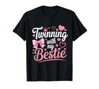 Amigos Twinning with My Bestie Twins Friends Twin Matching Camiseta