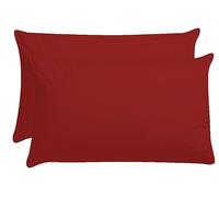 AmigoZone - Juego de 2 fundas de almohada para cuna (polialgodón) rosso