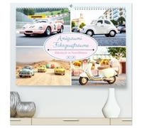 Amigurumi Fahrzeugträume - Häkelstyle in Pastelltönen (hochwertiger Premium Wandkalender 2026 DIN A2 quer), Kunstdruck in Hochglanz: Wo Träume rollen ... - Amigurumi-Fahrzeuge im Pastellwunderland
