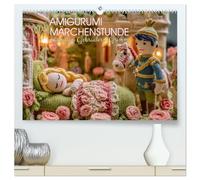 Amigurumi Märchenstunde nach den Gebrüdern Grimm (hochwertiger Premium Wandkalender 2026 DIN A2 quer), Kunstdruck in Hochglanz: Detailreiche ... auf fantasievolle Weise zum Leben.