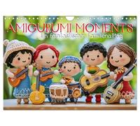 Amigurumi Moments. Ein fantastischer Familienalltag (Wandkalender 2026 DIN A4 quer), CALVENDO Monatskalender: Ein Jahr Familienalltag, wie von ... visualisiert mit KI und Amigurumi-Charme.