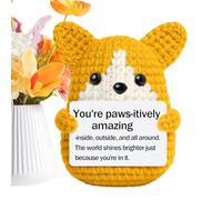 Amigurumis con Mensajes Positivos Peluches de Cachorro Tiernos e