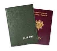 Amikado - Funda para pasaporte personalizada de piel con estampado en caliente - Bosque, Bosques, 13.5 x 9.5 cm, Clásico