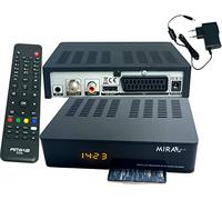 Amiko MIRA3 - Receptor de Satélite HD Con Función de Grabación, Ranura Para Tarjetas, Timeshift, HDMI, PVR, USB, WiFi, AAC-LC, SCART, Coaxial - Para Satélites