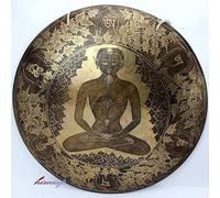 Amilav Collections 51 Cm,20 inch Chakra Carved Super Sound Tibetan Temple Healing Gong from Nepal
