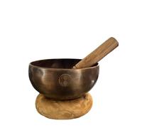 Amilav Collections 7" Full Moon Singing Bowl, Tibetan Singing Bowl For Meditation, Yoga, and Gift, Handmade Meditation Singing Bowl