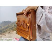 Amilav Collections Caja Shruti de 12 pulgadas con bolsa de transporte acolchada de 13 notas Tuned 432 Hertz hecha de madera de teca, BK455555555555