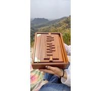 Amilav Collections Caja Shruti de 12 pulgadas, Surpet sintonizada a 432 Hz, caja Shruti de madera de teca pura con bolsa de transporte
