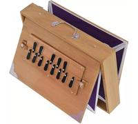 Amilav Collections Caja Shruti hecha a mano, instrumento de música india de 38 cm con caja Shruti de madera de teca sintonizada a 432 Hz
