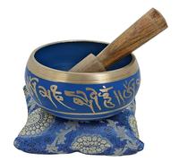 Amilav Collections Cuencos tibetanos para meditación, cuenco tibetano, cuenco tibetano para meditación, cuenco tibetano para meditación (5 pulgadas, azul)