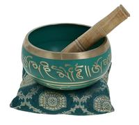Amilav Collections Cuencos tibetanos para meditación, cuenco tibetano, cuenco tibetano para meditación, cuenco tibetano para meditación (5 pulgadas, verde)