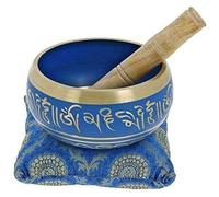 Amilav Collections Cuencos tibetanos para meditación, cuenco tibetano, cuenco tibetano para meditación, cuenco tibetano para meditación (3.5 pulgadas, azul)