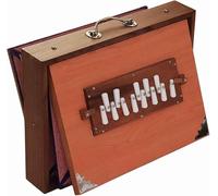 Amilav Collections Shruti Box - Caja de madera de capas, caja Shruti para instrumentos musicales con bolsa afinada 440 Hz, color natural (16 x 12 x 3 pulgadas, 432 Hz bajo petición)