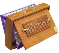 Amilav Collections Shruti Box Musical Instrument, Teak Wood Swar Peti, Shruti Box for Yoga, Chant (440 Hz, Size: 15" X 10" X 3")