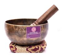 Amilav Collections Tune Full Moon - Cuenco tibetano de curación de chakras, cuenco tibetano de luna llena para cantar, hecho a mano, regalo de atención plena