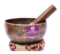 Amilav Collections Tune Full Moon - Cuenco tibetano de curación de chakras, cuenco tibetano de luna llena para cantar, hecho a mano, regalo de atención plena