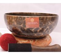 Amilav Collections Tune Full Moon - Cuenco tibetano de curación de chakras, cuenco tibetano de luna llena para cantar, hecho a mano, regalo de atención plena