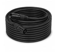 AMIMA Cable Ethercon CAT6A blindado, negro, 150 pies, RJ45 EtherCON compatible para estudios, escenarios y actividades en vivo