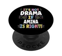 Amina Personalized Women's Gift Custom Amina PopSockets PopGrip Adhesivo