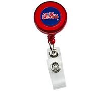 Aminco NCAA Mississippi Ole Miss Rebels Badge Reel RED