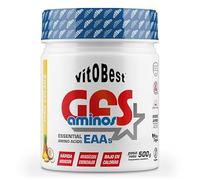 Aminoácidos Esenciales GFS AMINOS Powder Polvo, Cápsulas y viales - Fuerte Recuperador Muscular - Suplementos Deportivos - Vitobest (Piña Colada, 500g)
