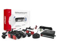 AMiO 02254 Sistema de asistencia de aparcamiento con taladro con sensor con instrucciones de montaje negro
