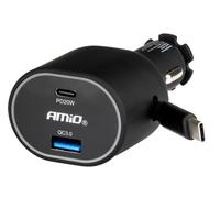 AMiO 04176 Cargador de coche para móvil