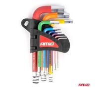 AMiO 04298 Juego de atornilladores acodados