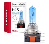 AMiO H15 Lámpara Faro de Carretera 55W 5500K PGJ23t-1 Luz Alta Halógena 01492