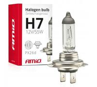 AMiO H7 Lámpara Faro de Carretera 55W 4000K PX26d Luz Alta Halógena 01156