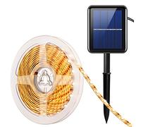 AMIR Tira de LED Solar, LED 180 de 3 Metro, Luces de Hadas Solares al Aire Libre Impermeables IP65, 8 Modos, Encendido/Apagado Automático, Rayas LED para Casa Jardín Escaparate Bodas Navidad, etc.