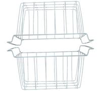 AMISENK 2 contenedores de almacenamiento de malla de metal para congelador, cestas de alambre inoxidables para organización de alimentos congelados en cofre de hielo, cesta de compartimento para