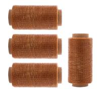 AMISENK 4 rollos de hilo de coser de cuero encerado de 164 yardas cada uno para manualidades, costura, encuadernación, reparación de zapatos, suministros de manualidades