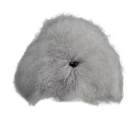 AMISENK Accesorio de maniquí para práctica de aseo de mascotas sin recortar, pelo sintético, cabeza de perro, accesorios de exhibición para bricolaje, técnicas de aseo de perros, cabeza de práctica de