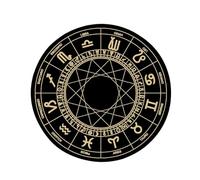 AMISENK Alfombrilla de péndulos de astrología con constelaciones de goma para adivinaciones, péndulos radiestesicos, ceremonia para decoración de escritorio, tarots, mantel de goma