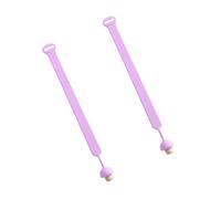 AMISENK Asas ajustables para asiento de inodoro, 2 elevadores de silicona suave con agarre ergonómico para un fácil mango de tapa de inodoro de hongos