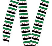 AMISENK Banderines sirios coloridos para el Día Nacional y festivales culturales, resistentes a la decoloración, banderas colgantes de Siria, banderas patrióticas
