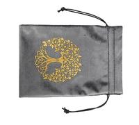 AMISENK Bolsa de franela para tarjetas de juego de mesa, bolsa de franela para joyas, organizadores de tarjetas de oráculos, suministros de brujería, Ztd08