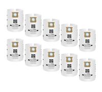 AMISENK Bolsas de aspiradora de filtración de alta eficiencia, captura de partículas eficientes, filtro de colección desechable para reemplazo de 10-14 galones