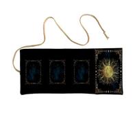 AMISENK Bolsas de tarots de alta calidad, transpirables, de polilino, artísticas, fáciles de lavar a mano, organizadores compactos para tarjetas de oráculos, bolsa de almacenamiento lavable