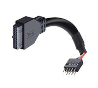 AMISENK Cable adaptador sólido de 9 pines a 20 pines con cableado de metal y moldeo por inyección superpuesto, no es fácil de romper, cable conductor de durabilidad