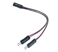 AMISENK Cable divisor de arranque de PC reforzado que permite interruptores de alimentación dobles flexibles, operaciones, placas base, divisor de alimentación