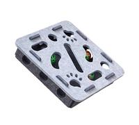 AMISENK Caja de rompecabezas con múltiples agujeros con tela de fieltro cognitivo, actividad mental para gatos de interior, juguete de inteligencia