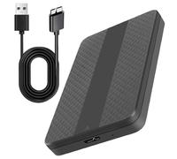 AMISENK Carcasa externa sin herramientas USB 3.0 USB 3.1 de 2.5 pulgadas a SATAIII Compatibilidad universal a prueba de golpes Carcasa ABS compatible con múltiples dispositivos Ssds