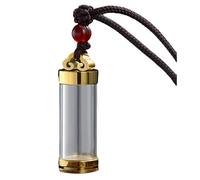 AMISENK Collar con medallón de cremación con colgante de urna extraíble para almacenamiento de cenizas, símbolo conmemorativo, regalo de joyería de duelo